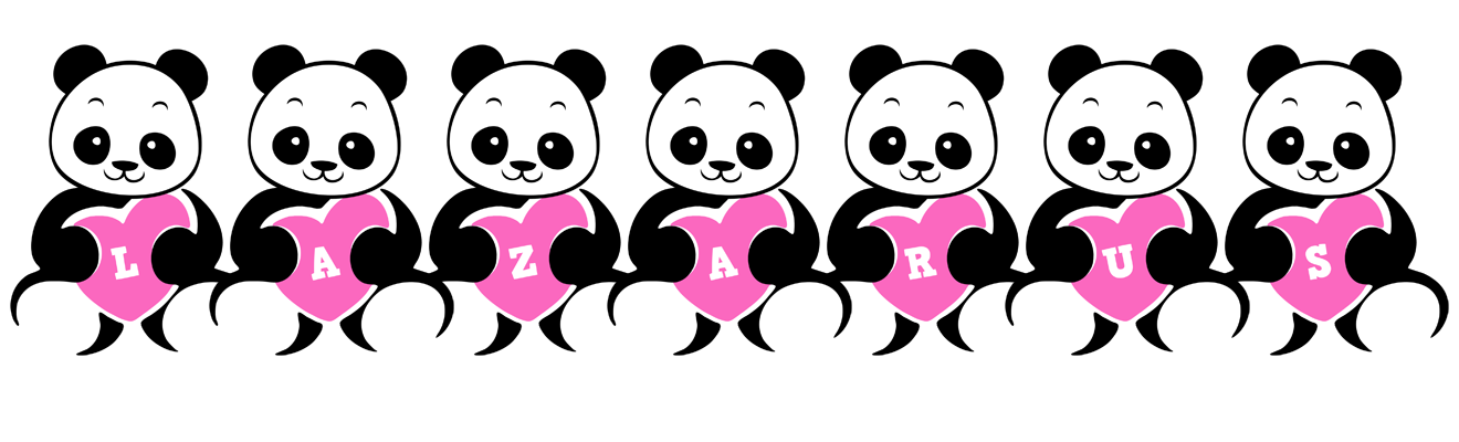 Lazarus love-panda logo