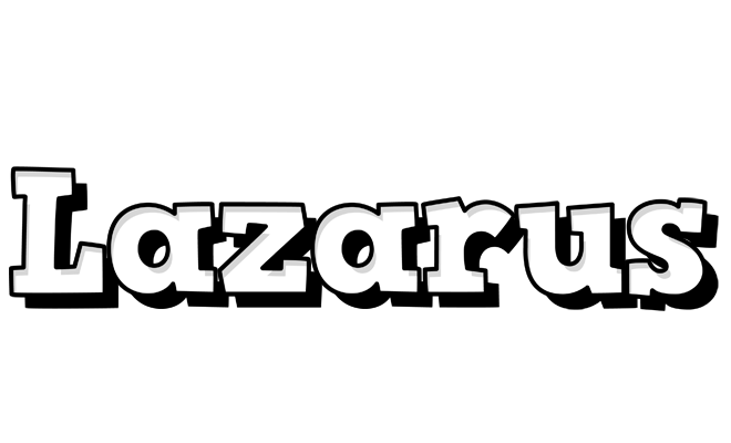 Lazarus snowing logo