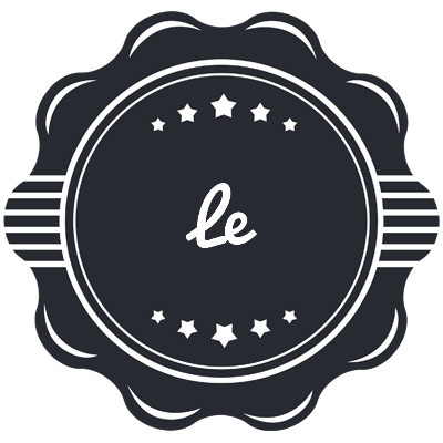 Le badge logo