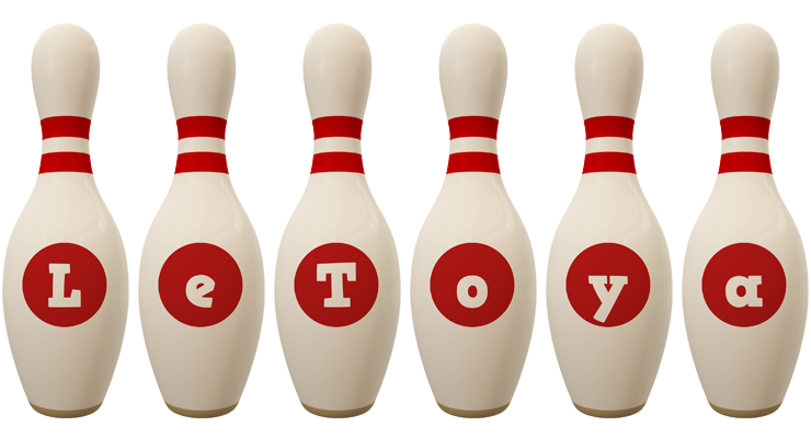 LeToya bowling-pin logo