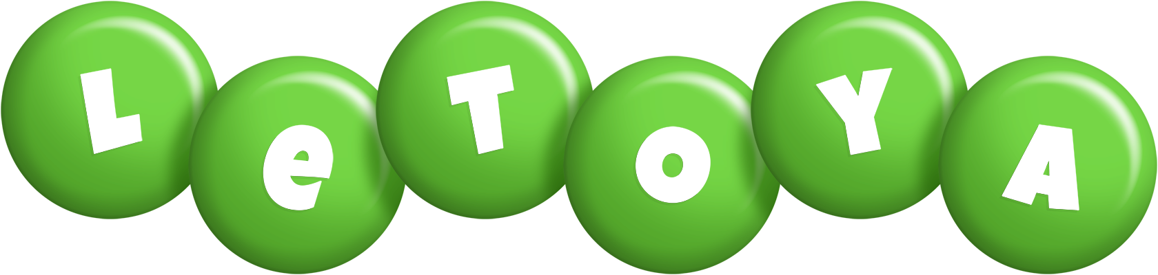 LeToya candy-green logo