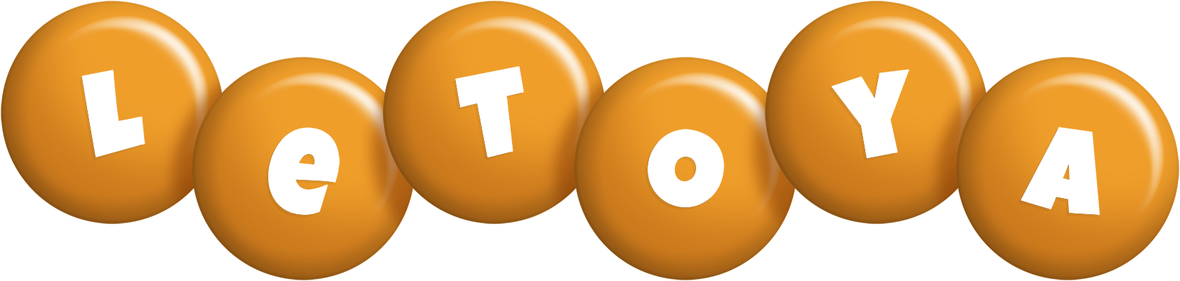 LeToya candy-orange logo
