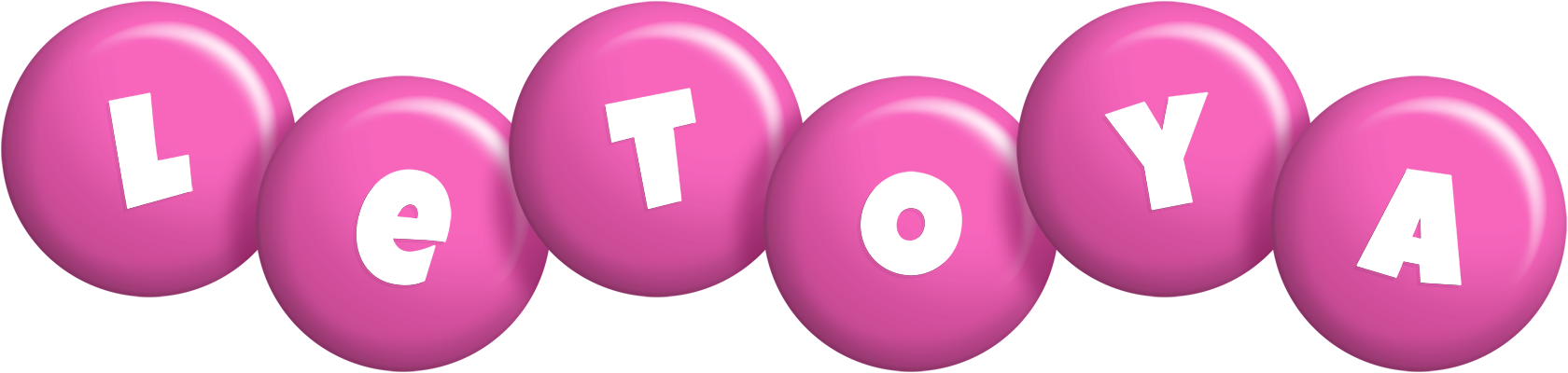 LeToya candy-pink logo