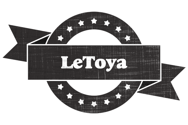 LeToya grunge logo