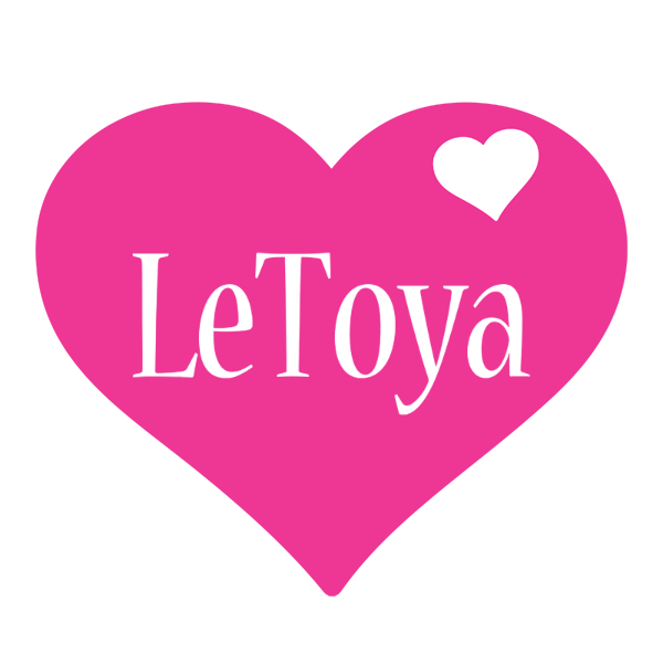 LeToya love-heart logo