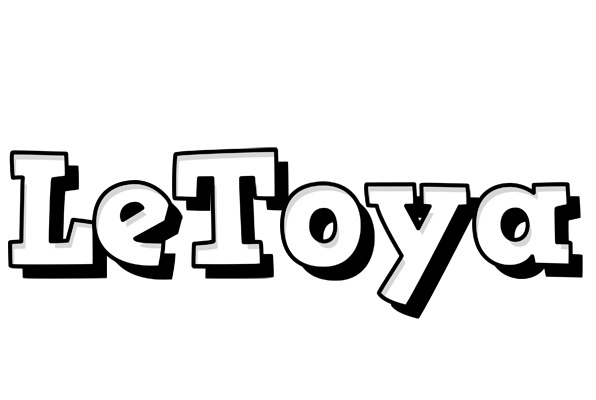 LeToya snowing logo