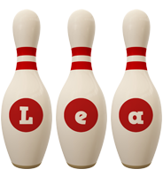Lea bowling-pin logo