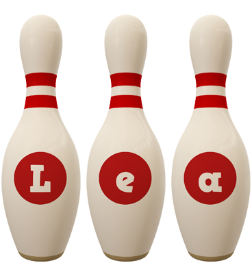 Lea bowling-pin logo