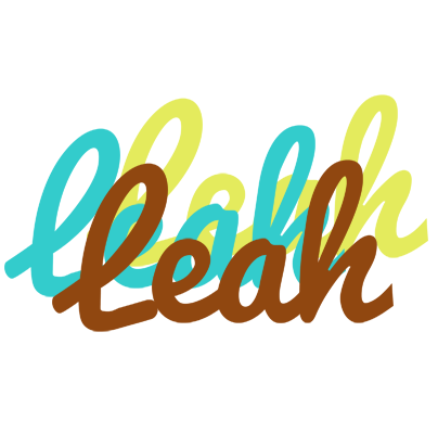 Leah cupcake logo