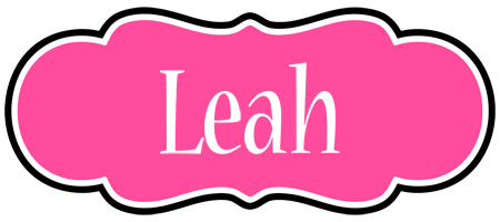 Leah invitation logo