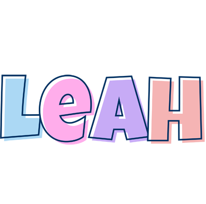 Leah pastel logo