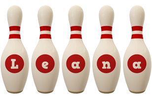 Leana bowling-pin logo