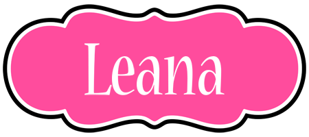 Leana invitation logo