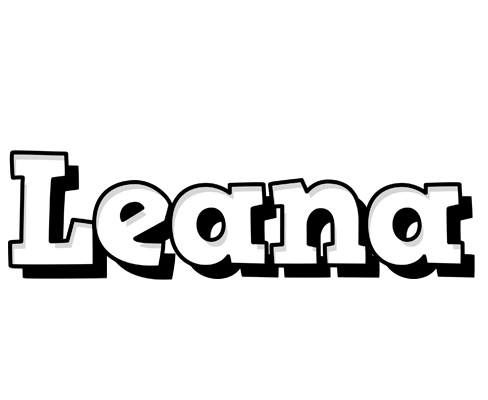 Leana snowing logo