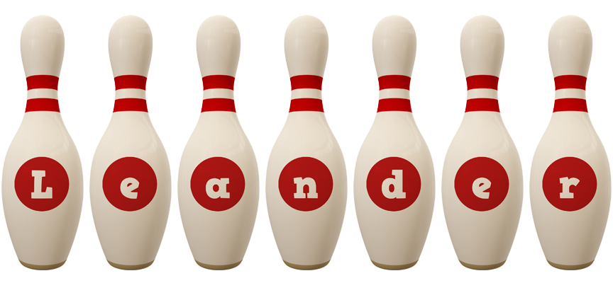 Leander bowling-pin logo