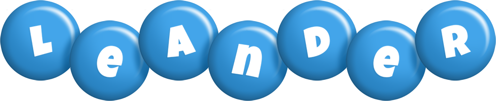 Leander candy-blue logo