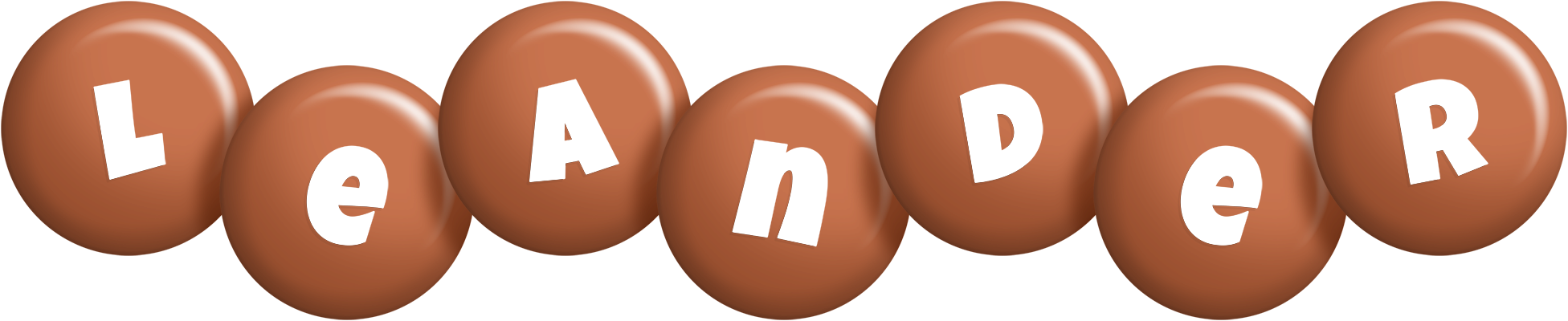 Leander candy-brown logo