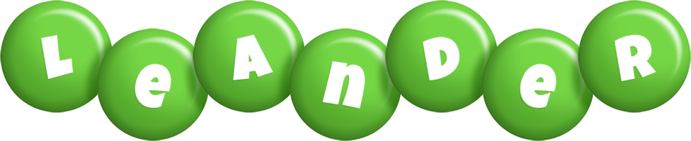 Leander candy-green logo