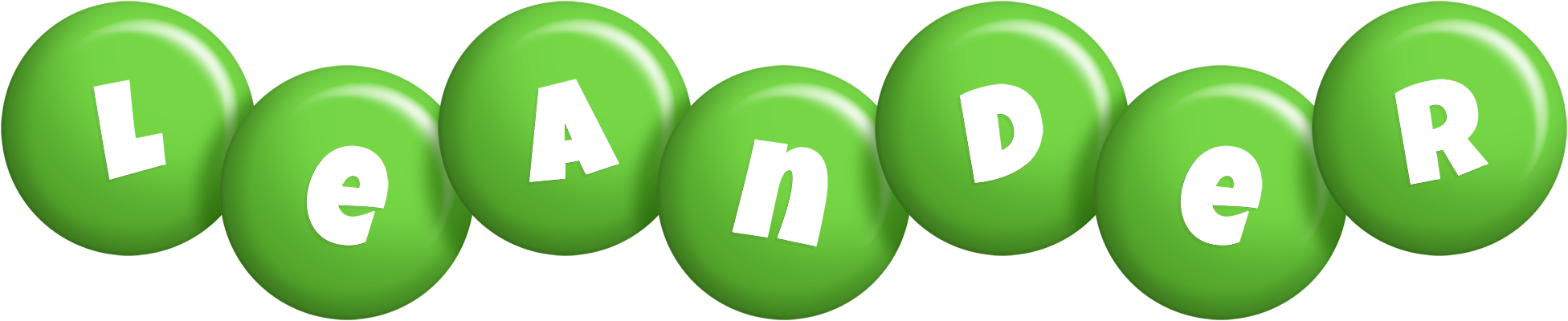 Leander candy-green logo