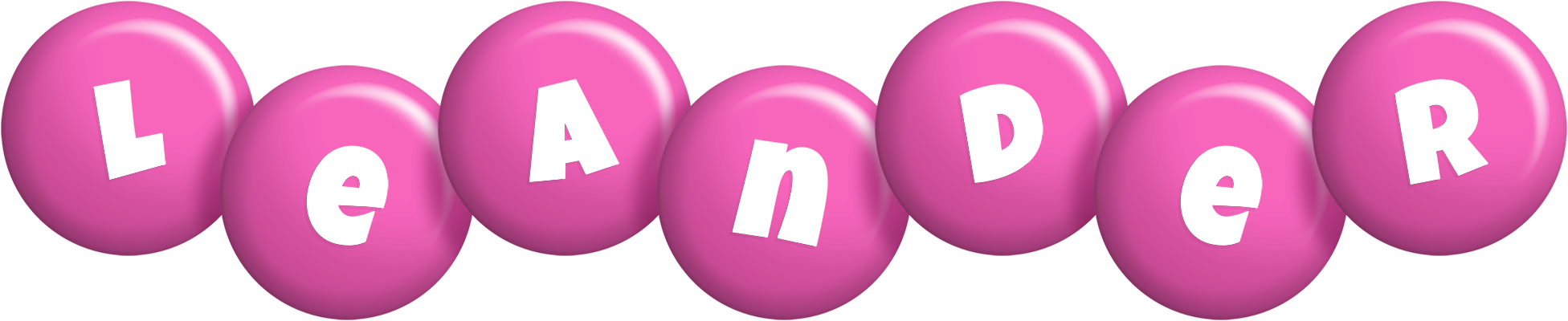 Leander candy-pink logo