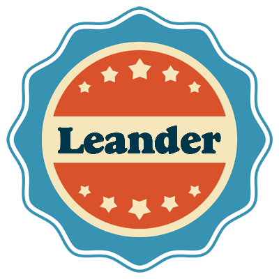 Leander labels logo