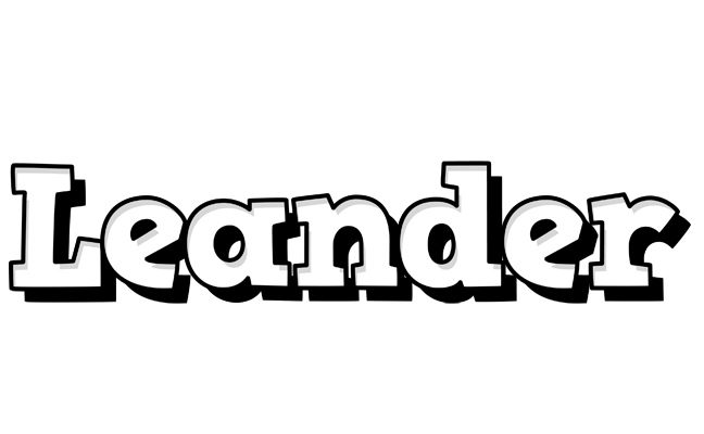 Leander snowing logo