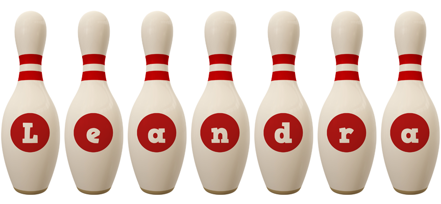Leandra bowling-pin logo