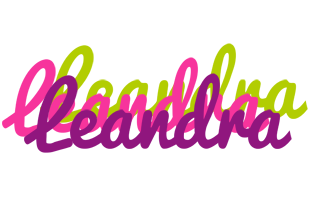 Leandra flowers logo