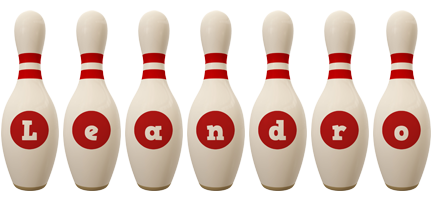 Leandro bowling-pin logo