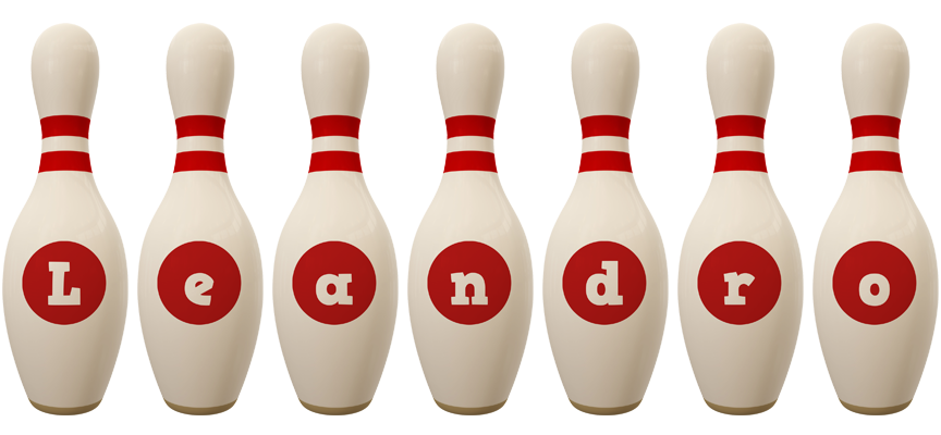 Leandro bowling-pin logo