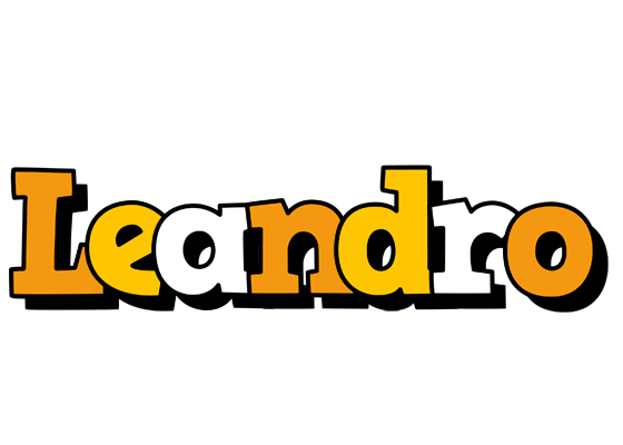 Leandro cartoon logo