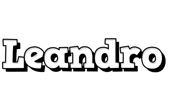 Leandro snowing logo
