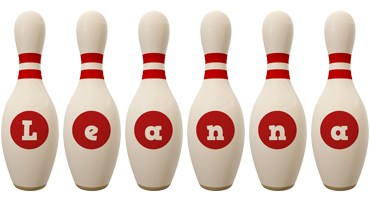 Leanna bowling-pin logo