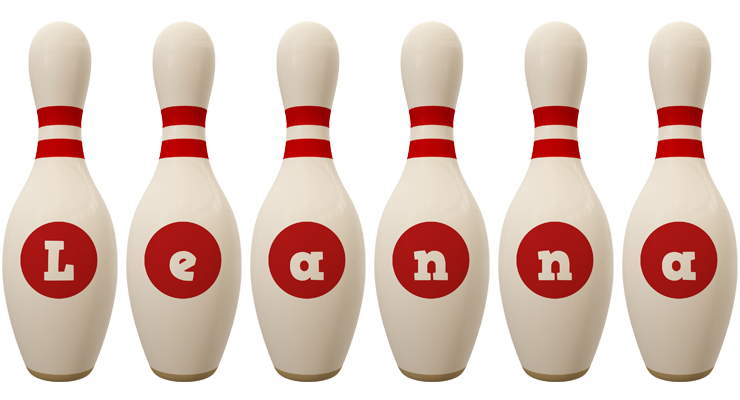 Leanna bowling-pin logo