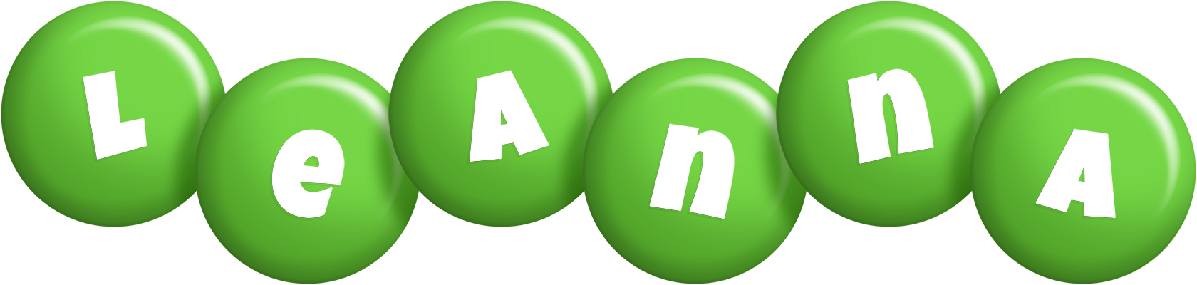 Leanna candy-green logo