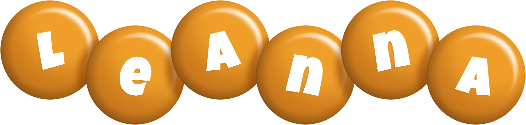 Leanna candy-orange logo