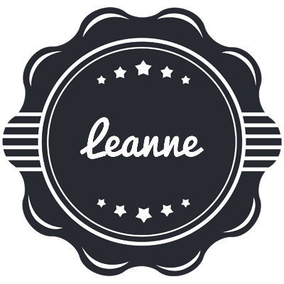 Leanne badge logo