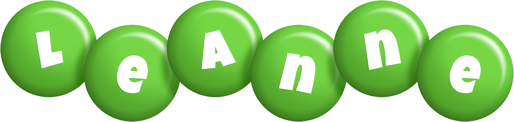 Leanne candy-green logo