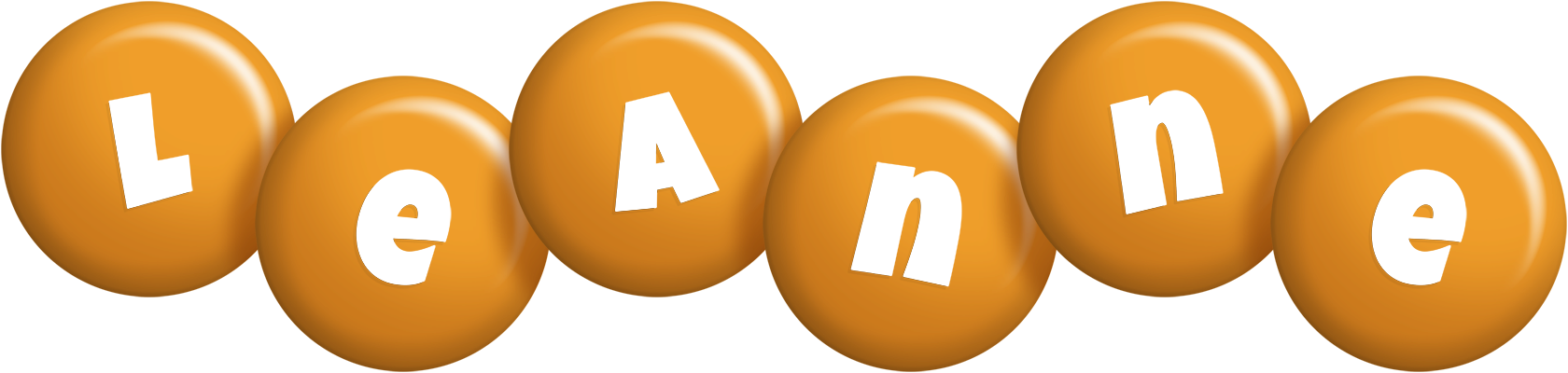 Leanne candy-orange logo