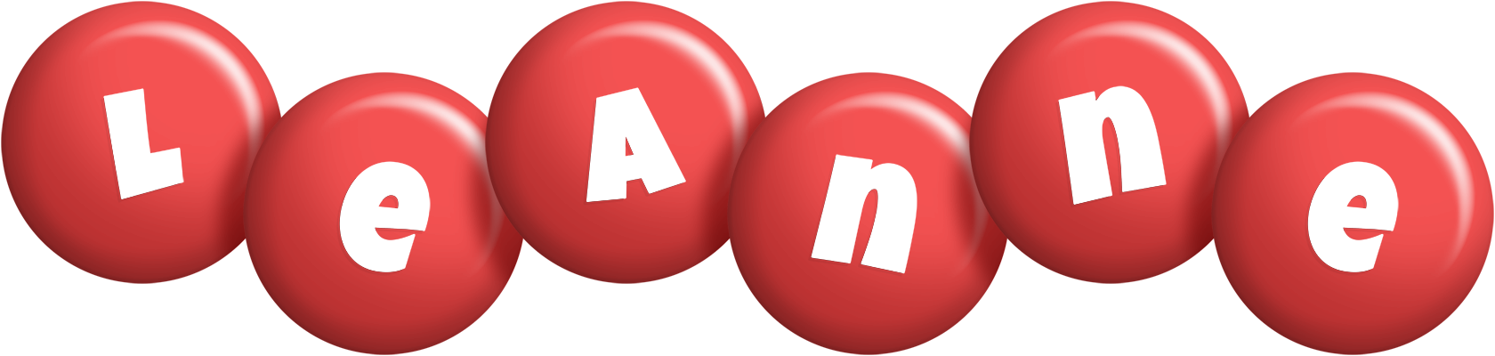 Leanne candy-red logo