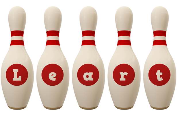 Leart bowling-pin logo