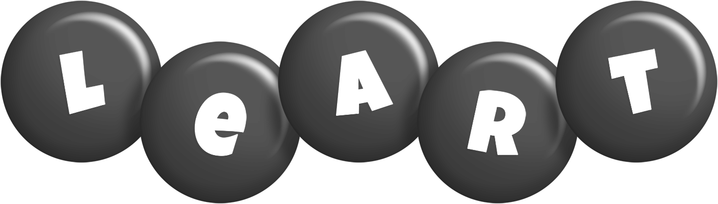 Leart candy-black logo