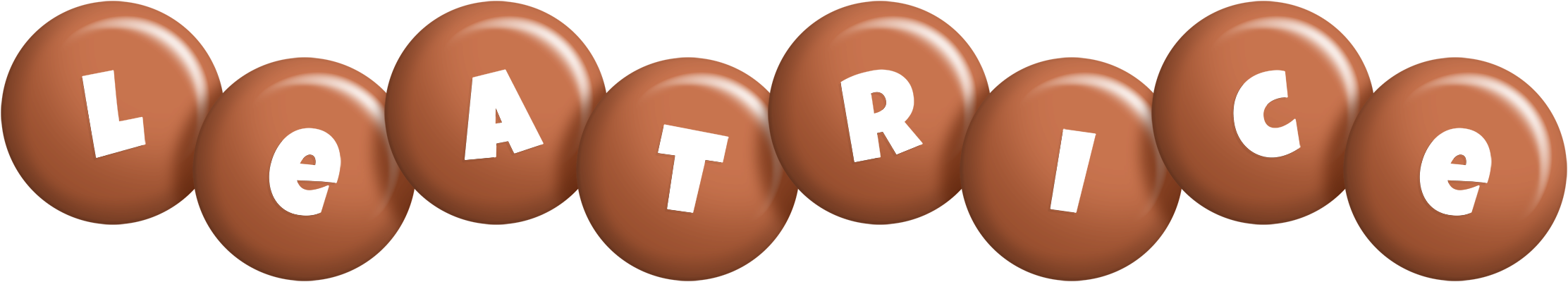 Leatrice candy-brown logo