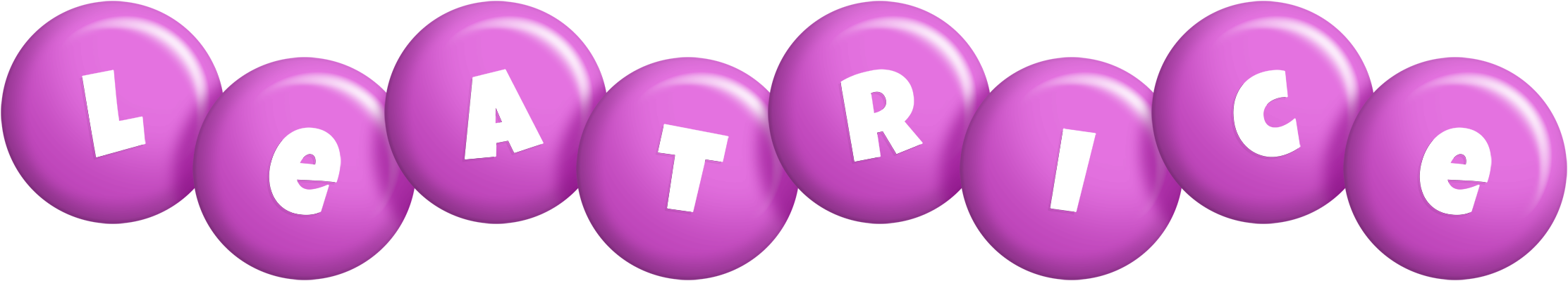Leatrice candy-purple logo