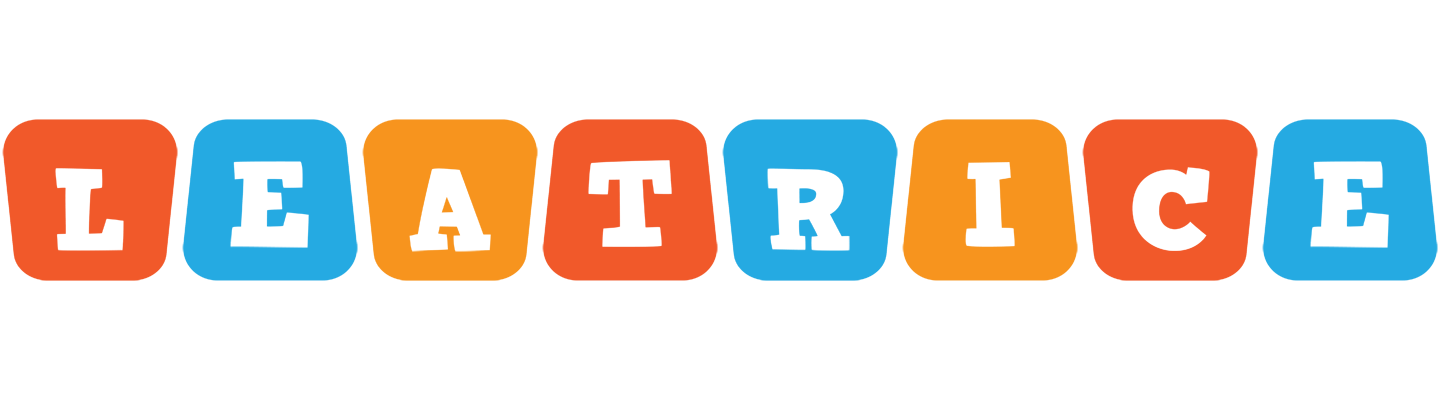 Leatrice comics logo