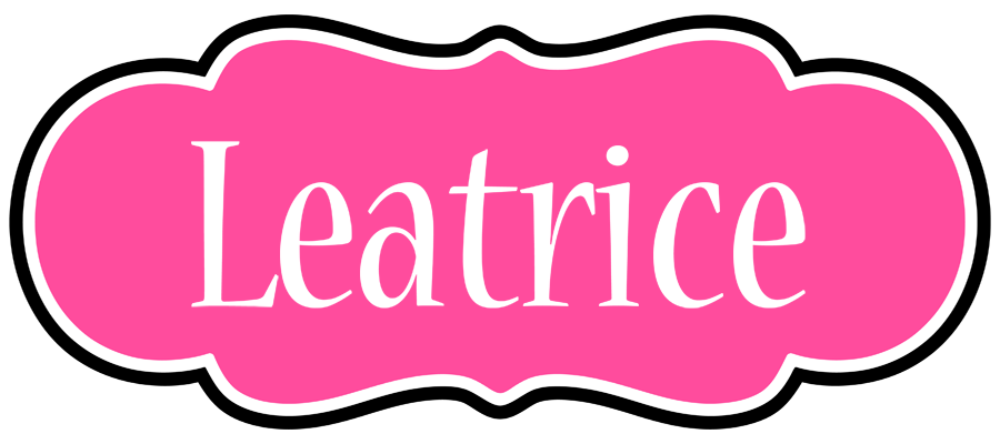 Leatrice invitation logo