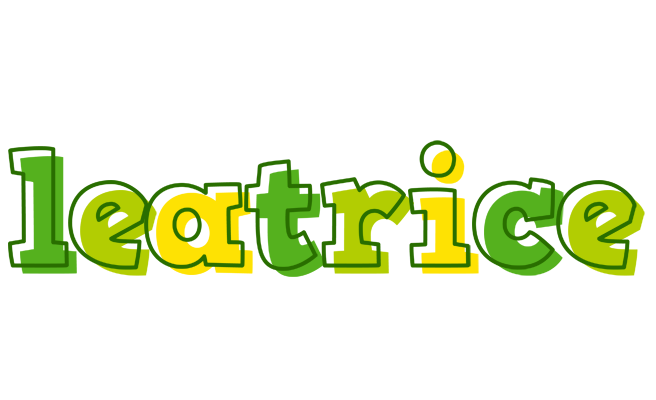 Leatrice juice logo