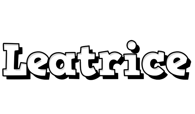 Leatrice snowing logo