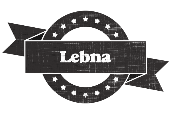 Lebna grunge logo