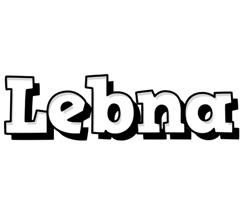 Lebna snowing logo